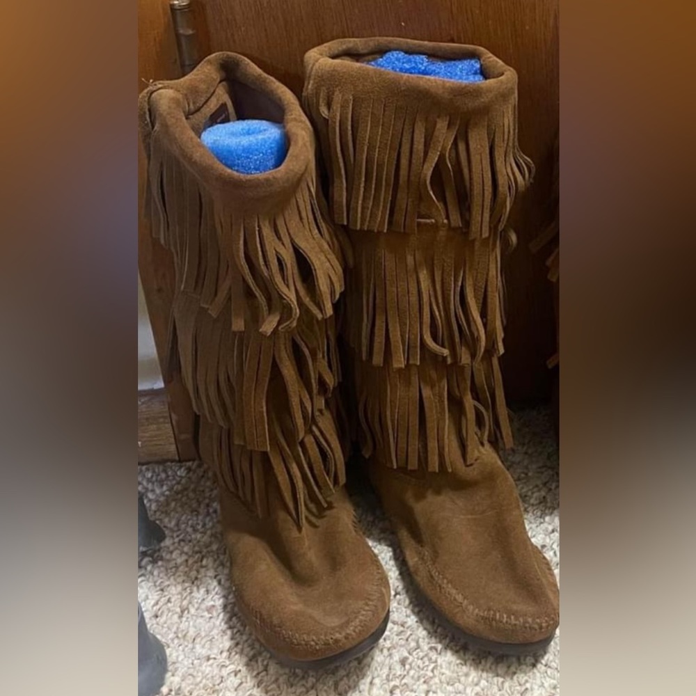Minnetonka Fringe Boots